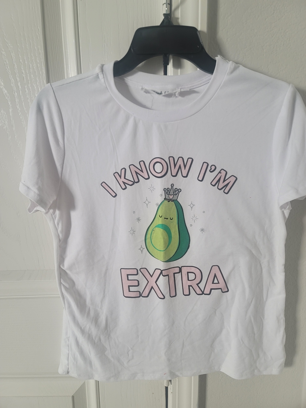 Weekend Edition White 'I Know I'm Extra' Avocado Graphic Tee